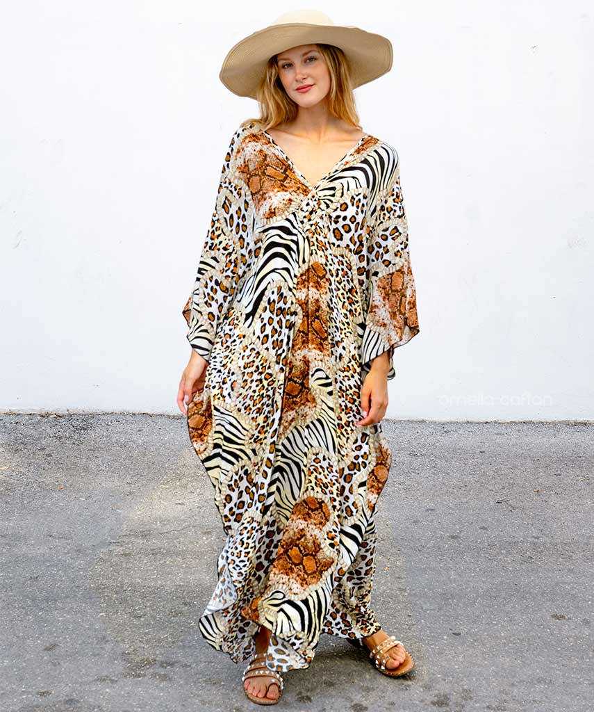 Oliwia – Sommerkaftan aus Baumwolle und Leinen