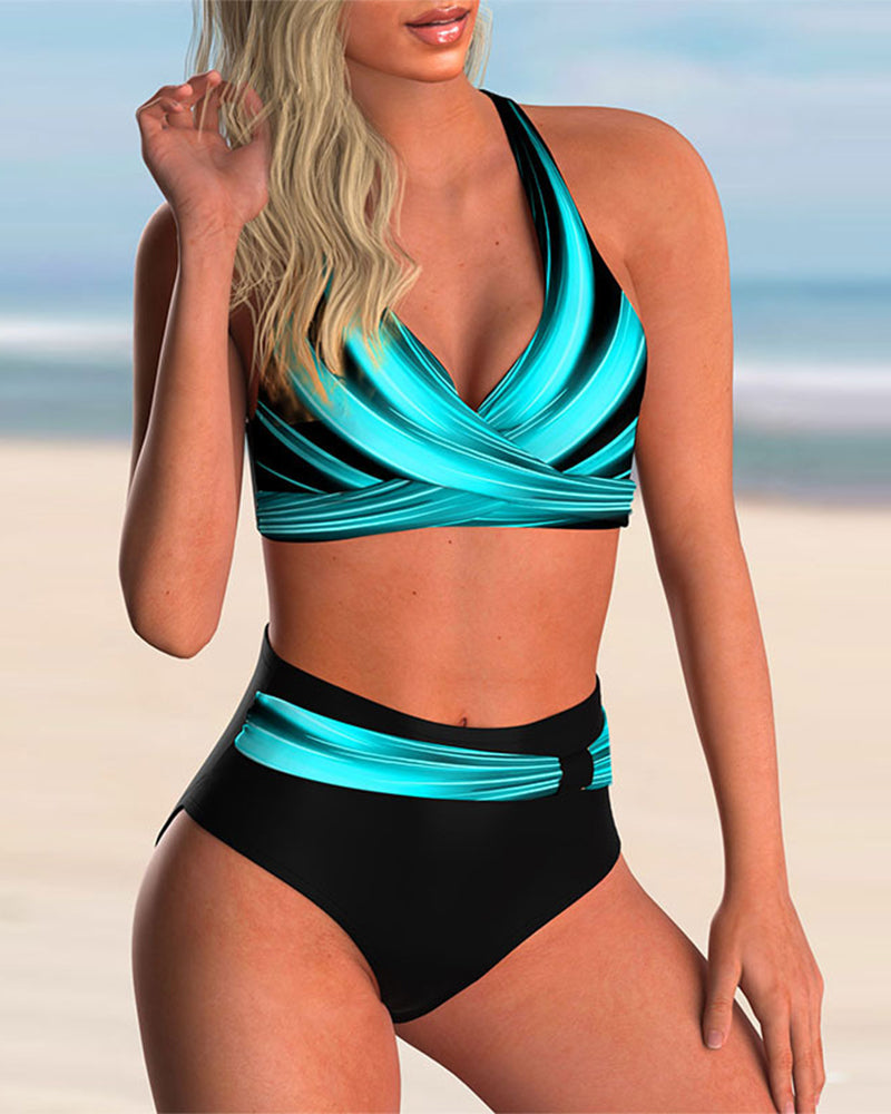 Liliana - Bikiniset mit Kreuzausschnitt und Druck