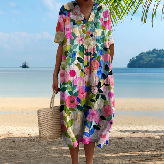 Lora™ Geblümtes Sommerkleid