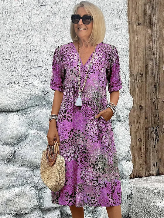 Vivid - Elegantes Baumwollkleid