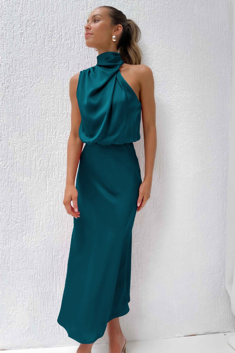 Kangana™ Neckholder-Maxikleid