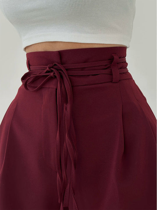 Stefania™ Hose mit hoher Taille und weitem Bein