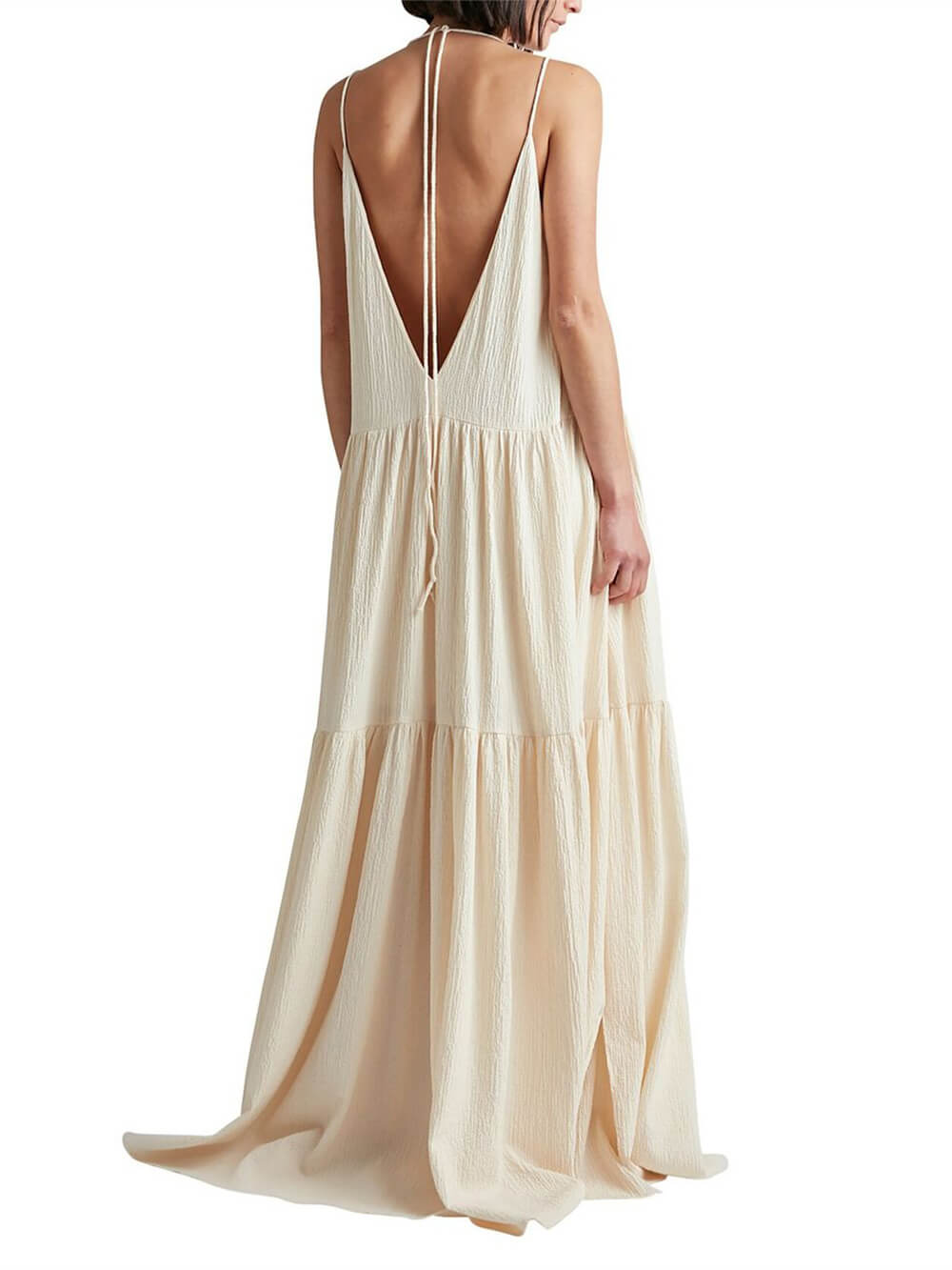 Heide - Lockeres Maxikleid mit Trägern