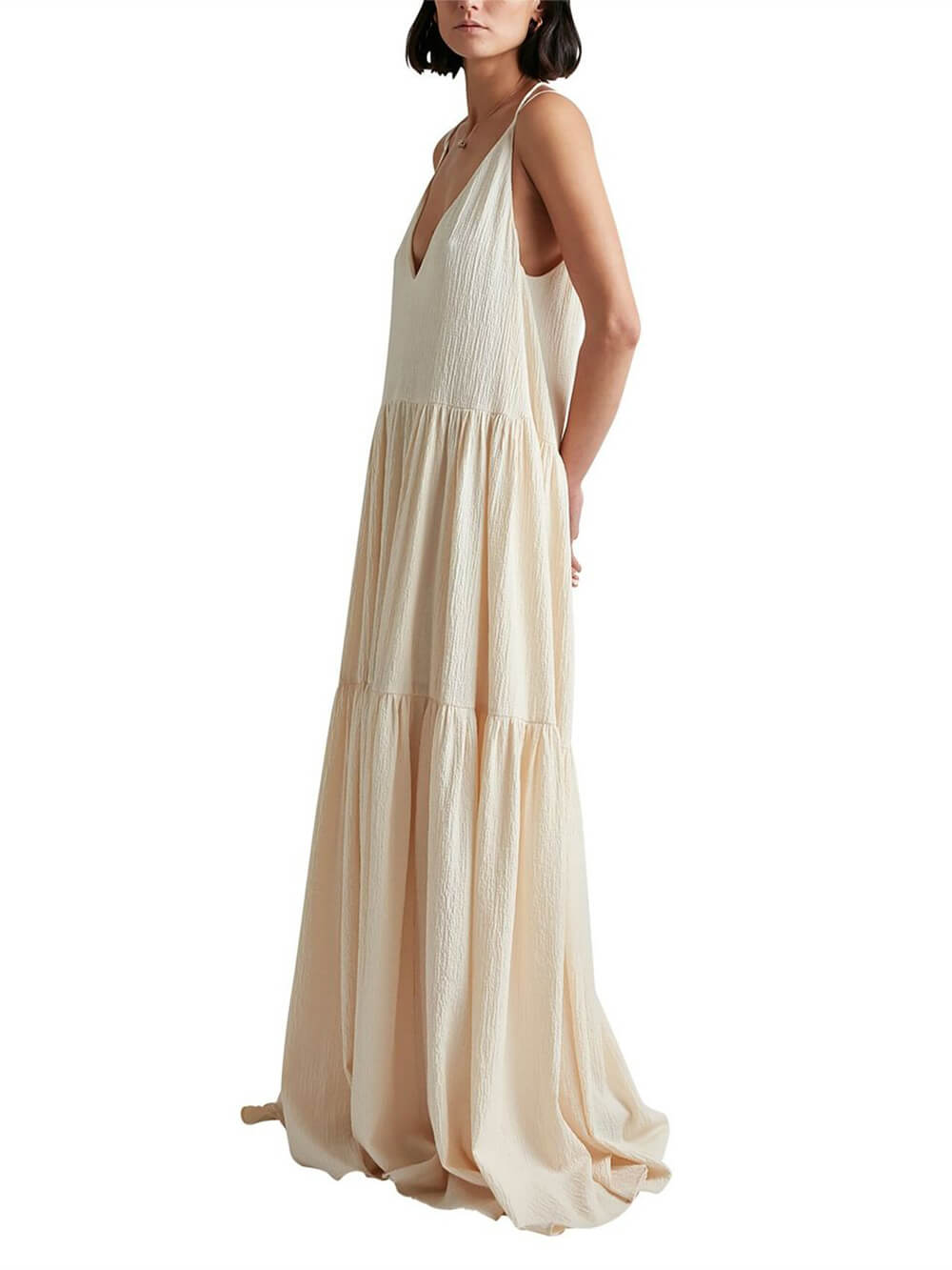 Heide - Lockeres Maxikleid mit Trägern