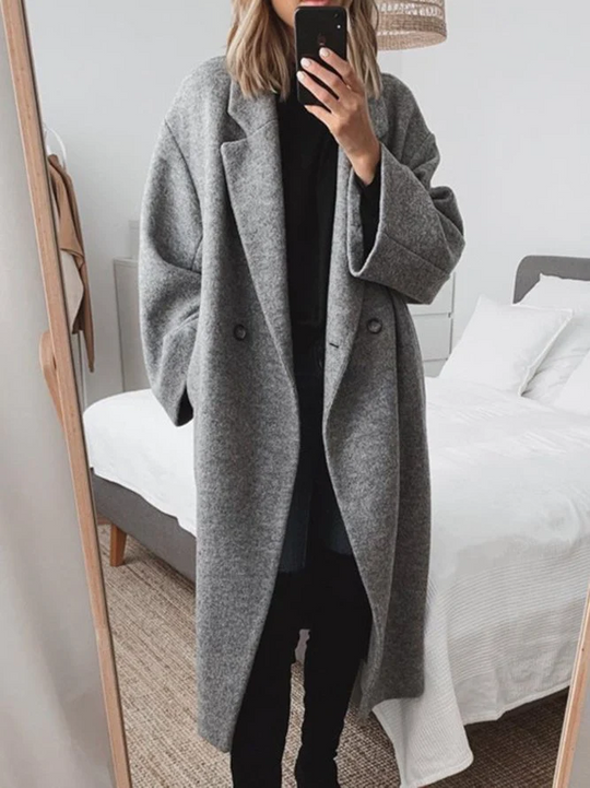 Harper - Damen Klassischer Winterlanger Mantel