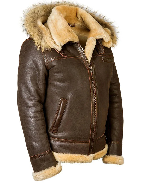 Heinrich - Warme und elegante Jacke mit Kapuze und Innenfutter