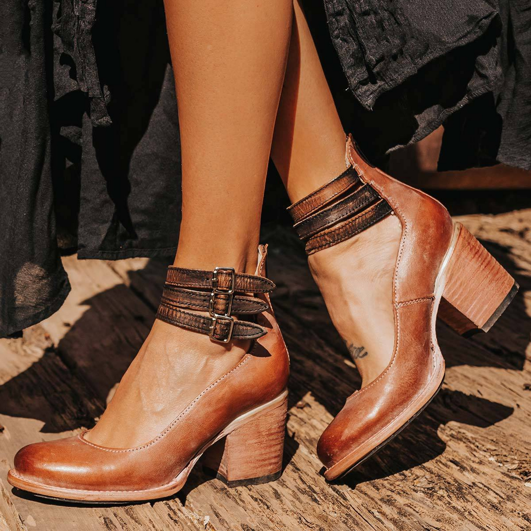 Violet - Elegante Vintage-Schuhe mit Absatz