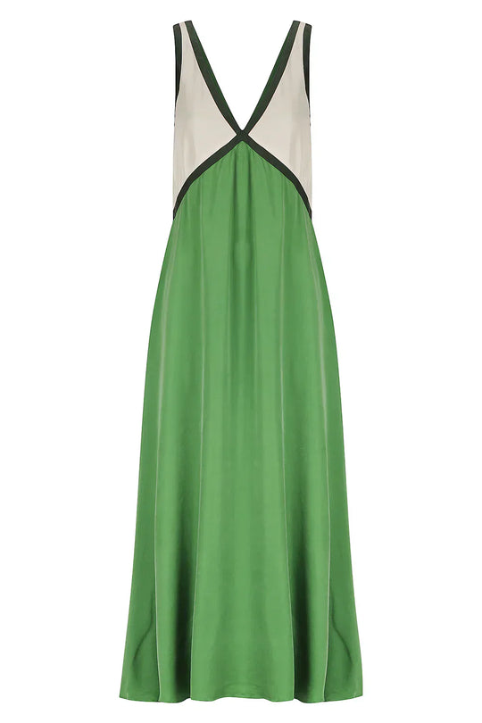 Jacky - Leichtes Maxikleid mit V-Ausschnitt
