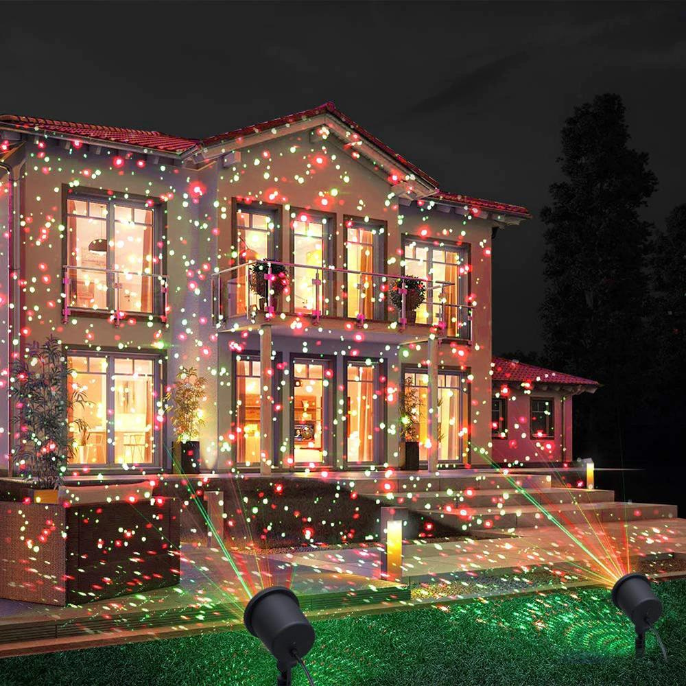 Weihnachtsprojektor - Outdoor LED Firefly Weihnachtsbeleuchtung wasserdichter Projektor