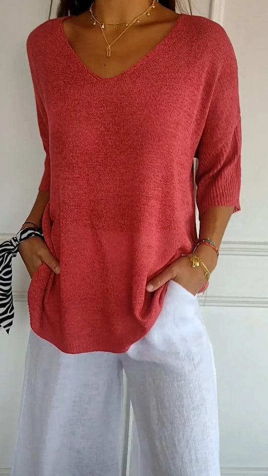 Mia - Elegantes Stricktop