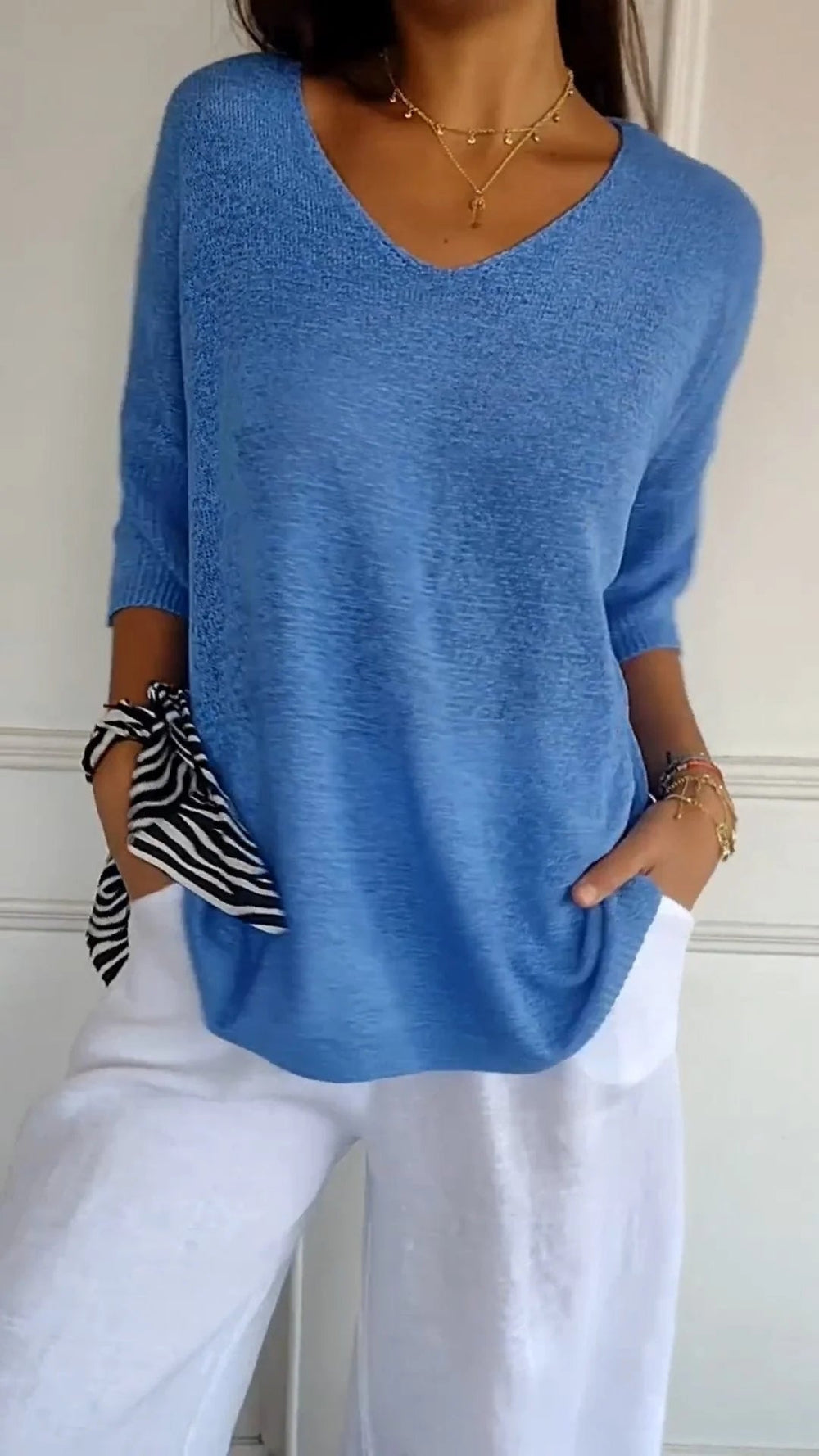 Mia - Elegantes Stricktop