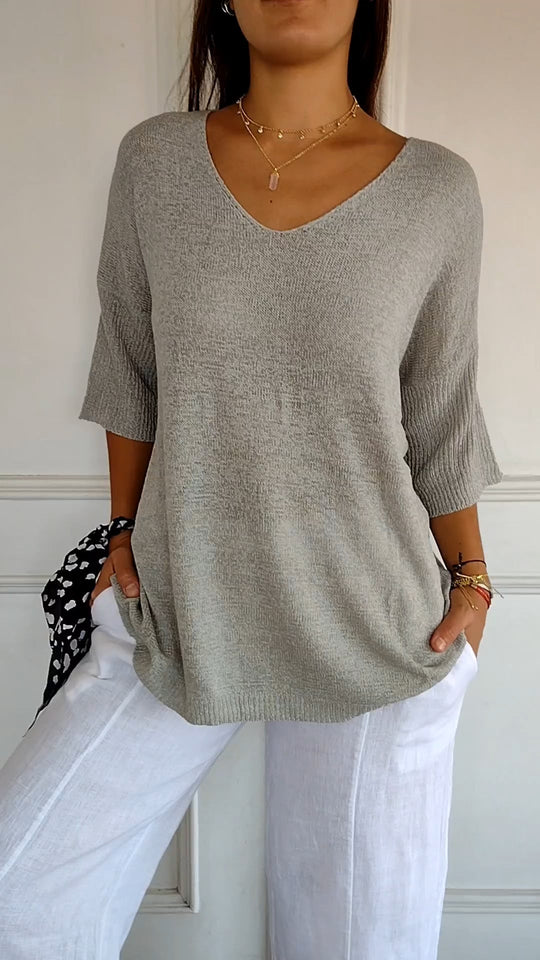 Mia - Elegantes Stricktop