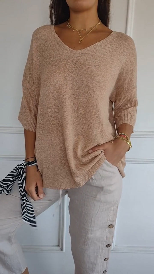 Mia - Elegantes Stricktop