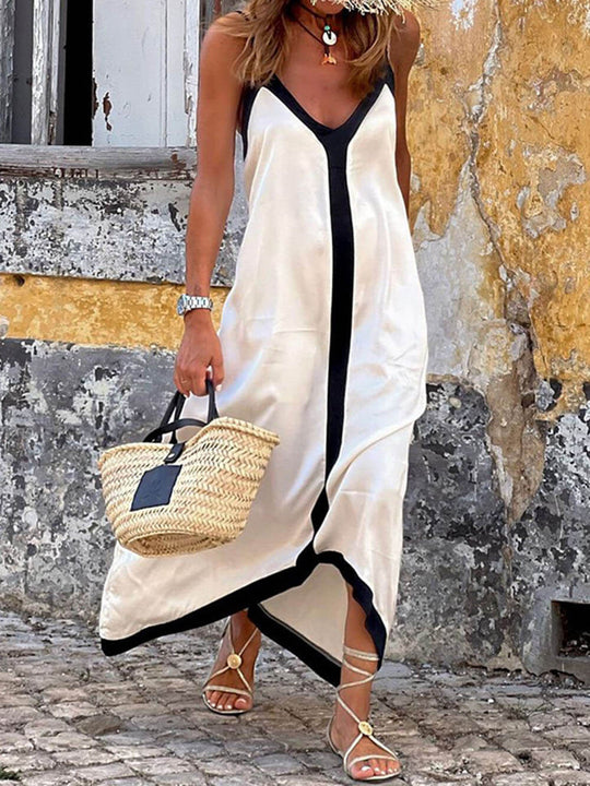Maxine - Weiches ärmelloses Maxikleid