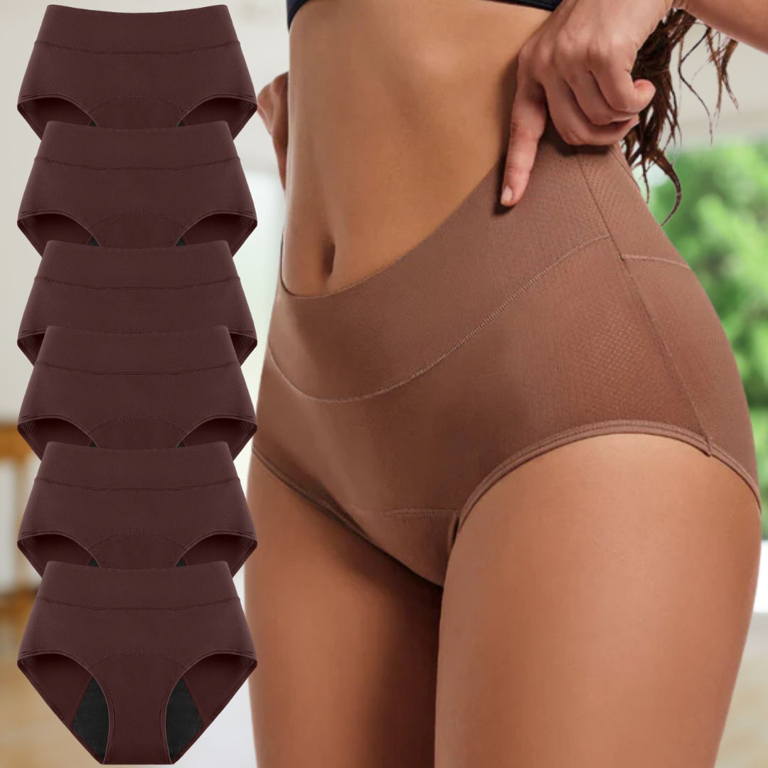 Shapehugger - 6er-Pack 3-Schicht-Unterwäsche - 100 % Auslaufschutz