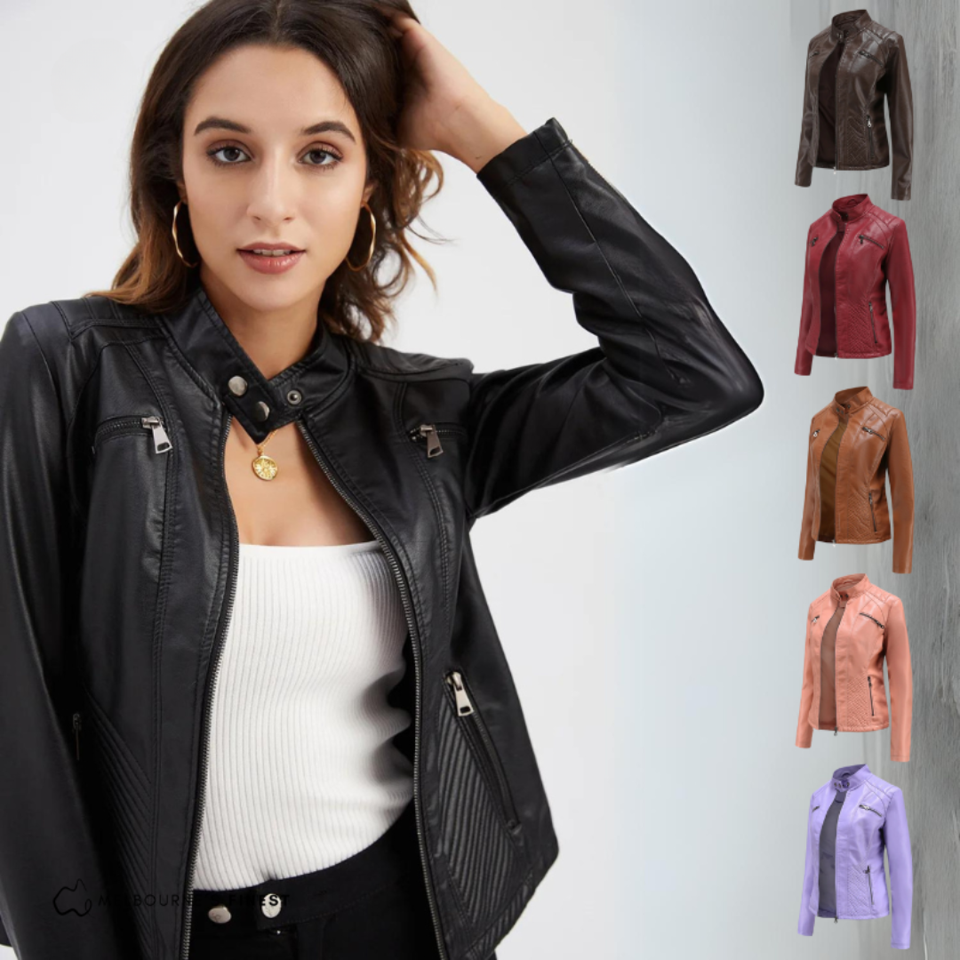Robyn™ elegante Lederjacke