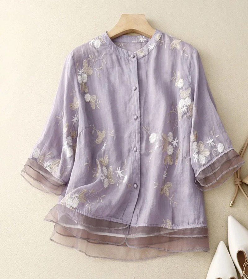 Bellerose - Besticktes Vintage-Hemd