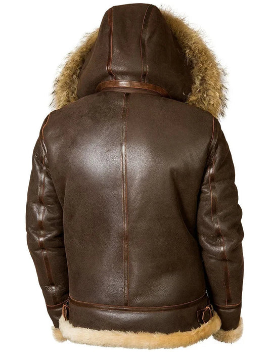 Heinrich - Warme und elegante Jacke mit Kapuze und Innenfutter