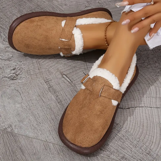 Nora - Plüsch Slip-On Bequeme Hausschuhe