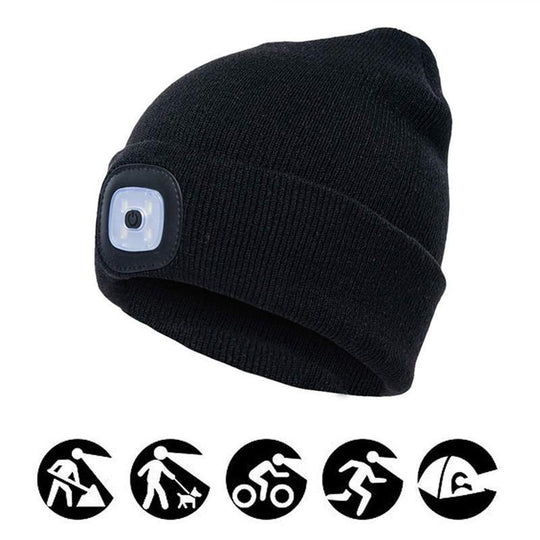 LightHead - LED-Strick-Wintermütze
