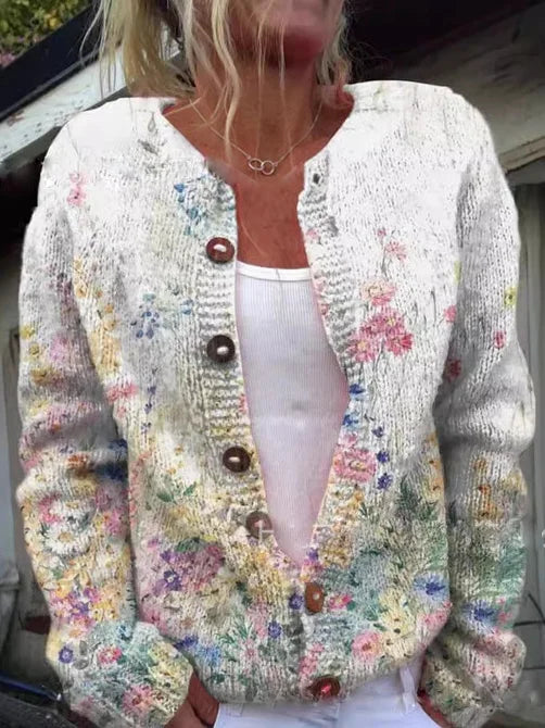 Theresa - Cardigan mit Floralem Muster