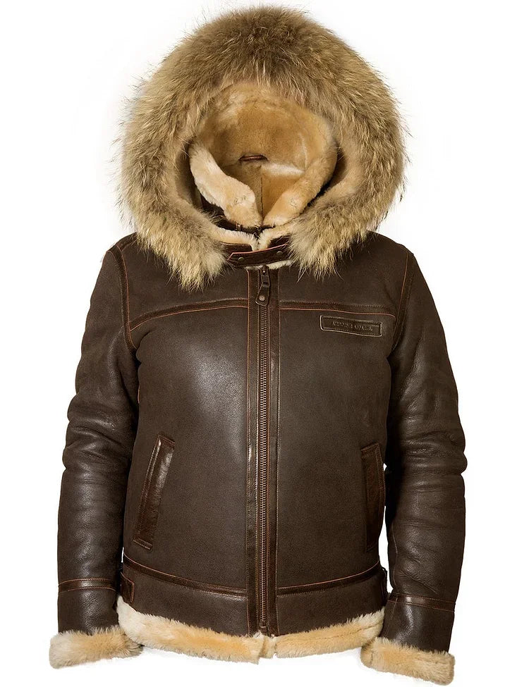 Heinrich - Warme und elegante Jacke mit Kapuze und Innenfutter
