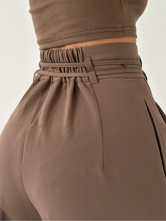 Stefania™ Hose mit hoher Taille und weitem Bein