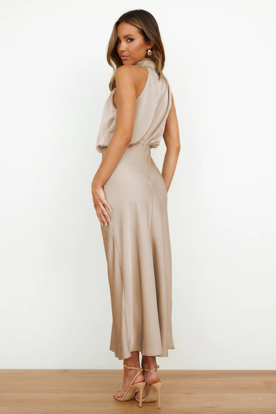 Kangana™ Neckholder-Maxikleid