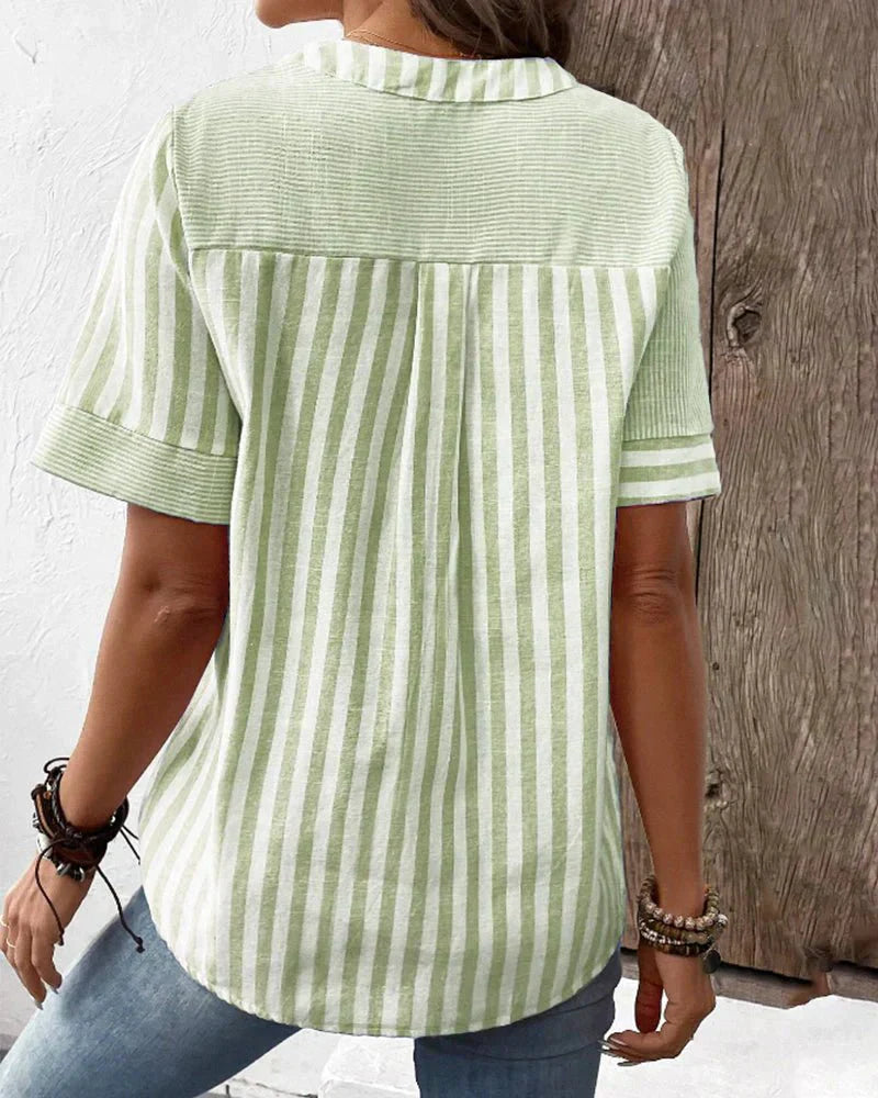 Lilly™ Weiche gestreifte Bluse