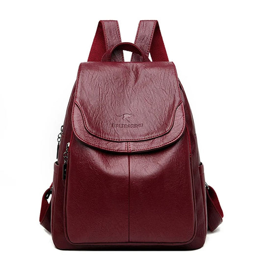 EDA | DIEBSTAHLSICHERER LEDERRUCKSACK