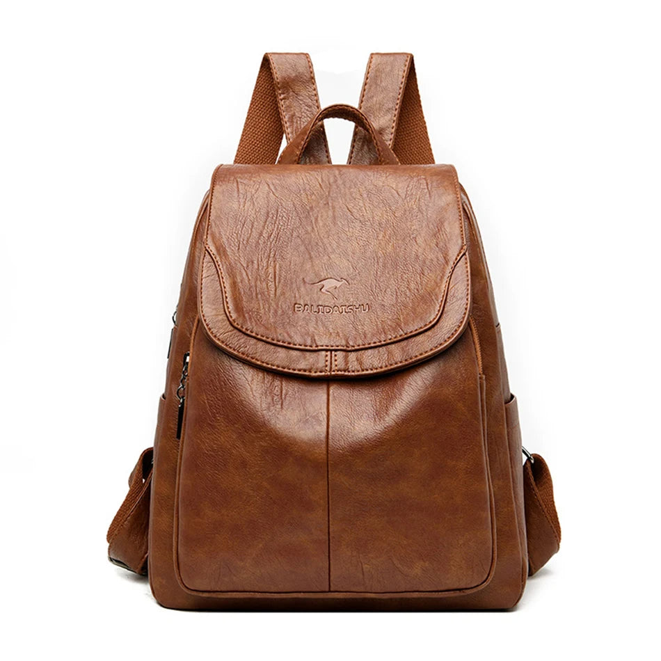 EDA | DIEBSTAHLSICHERER LEDERRUCKSACK