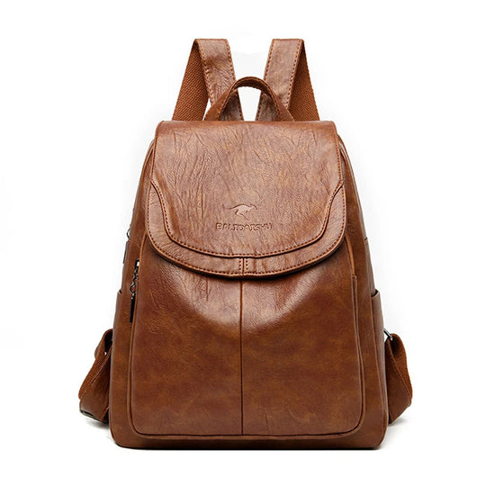 EDA | DIEBSTAHLSICHERER LEDERRUCKSACK