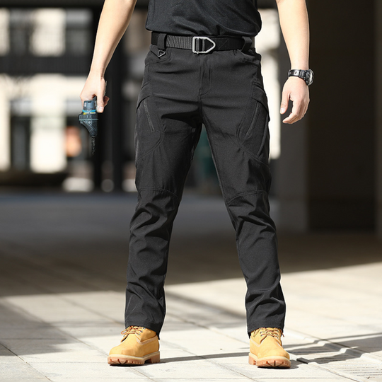 TrekMaster - Robuste taktische Hosen mit 7 Taschen + KOSTENLOSER Gürtel