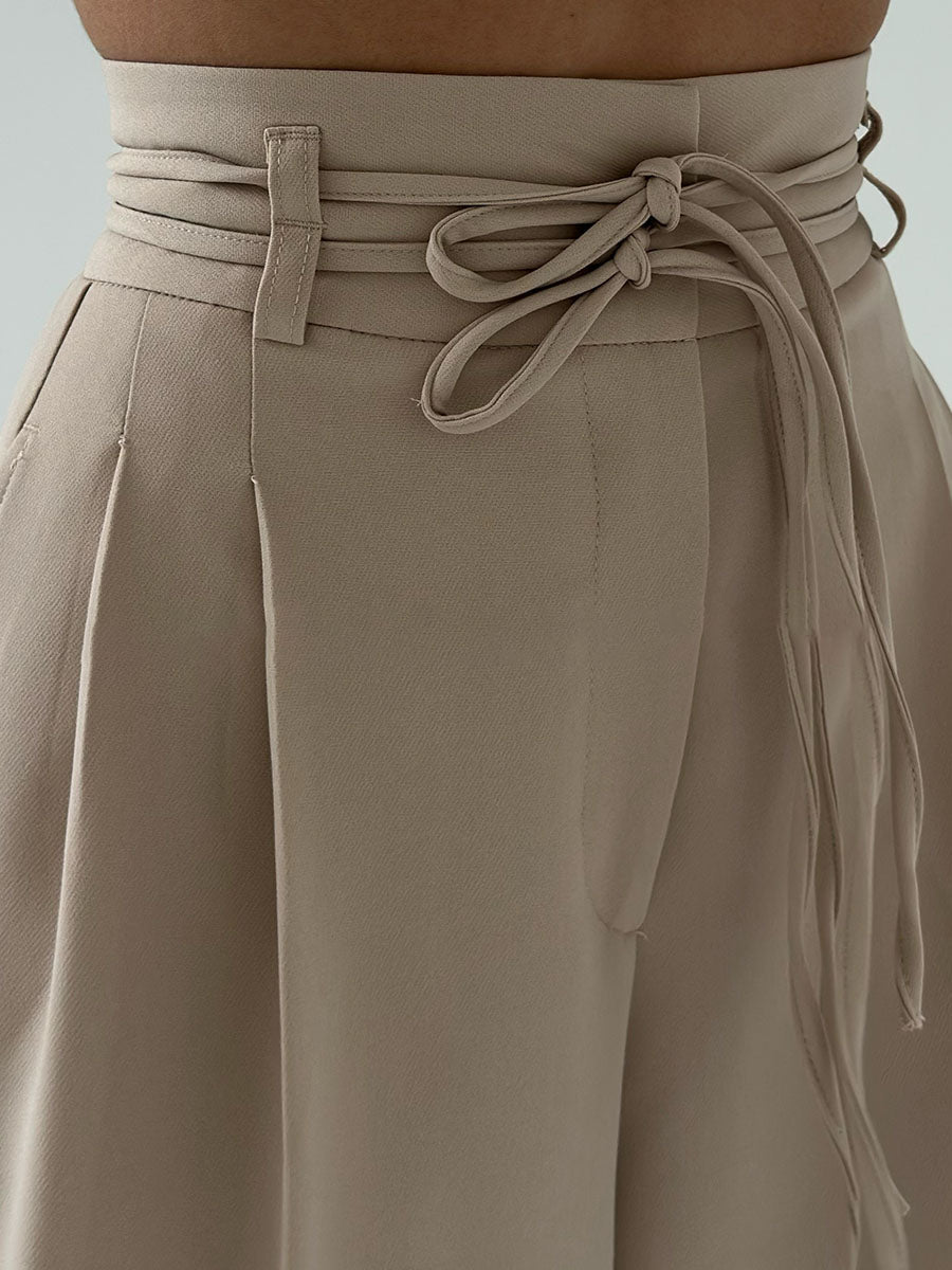Stefania™ Hose mit hoher Taille und weitem Bein
