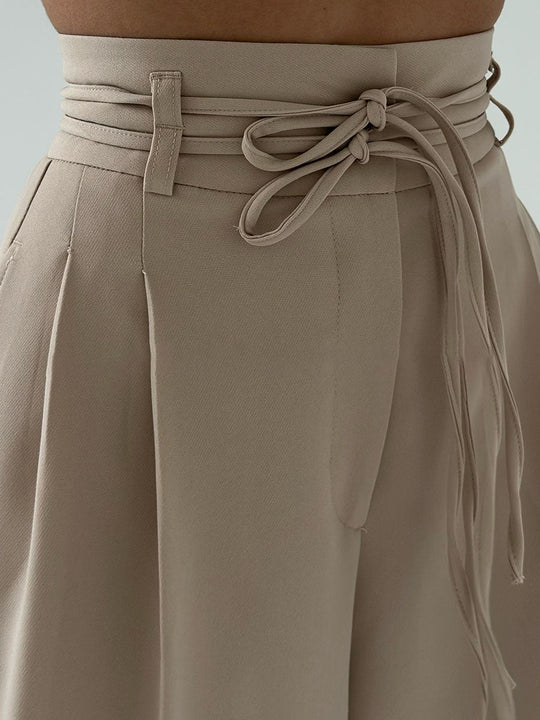 Stefania™ Hose mit hoher Taille und weitem Bein