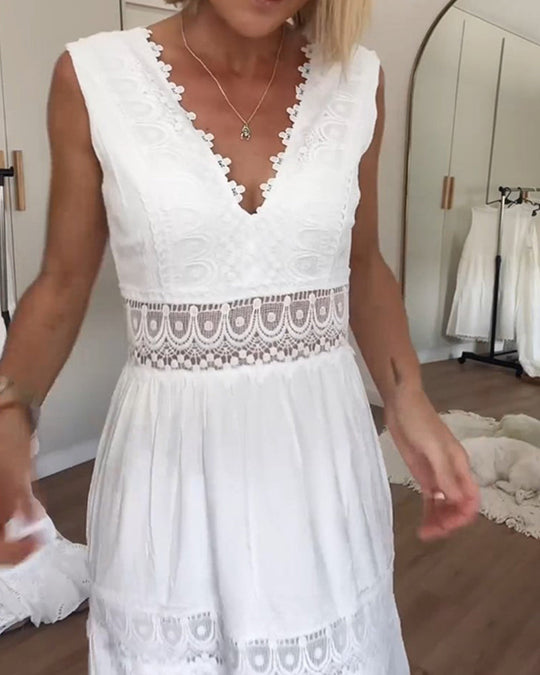 Hope - Weißes Spitzenkleid