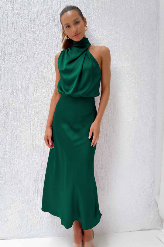 Kangana™ Neckholder-Maxikleid