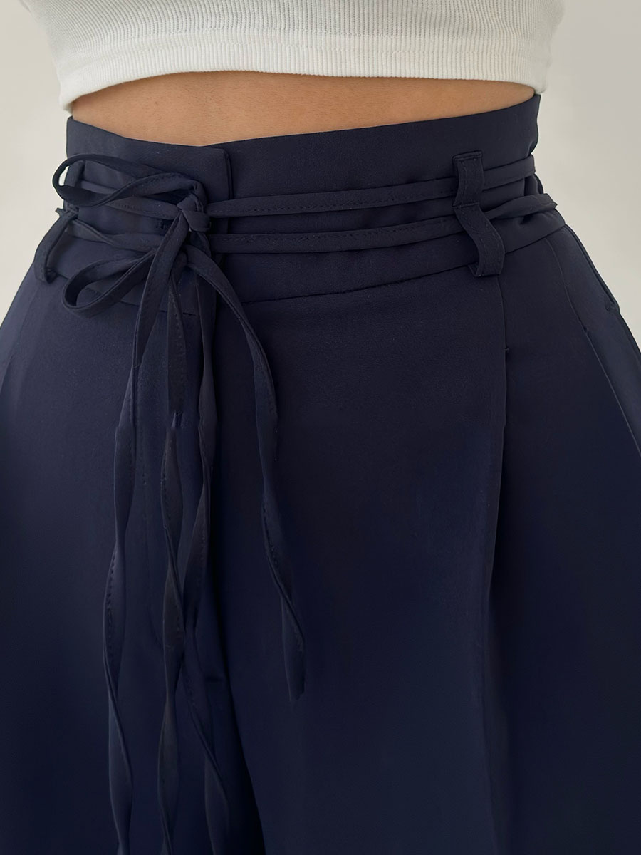 Stefania™ Hose mit hoher Taille und weitem Bein
