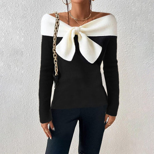 Arish - Eleganter V-Ausschnitt Pullover