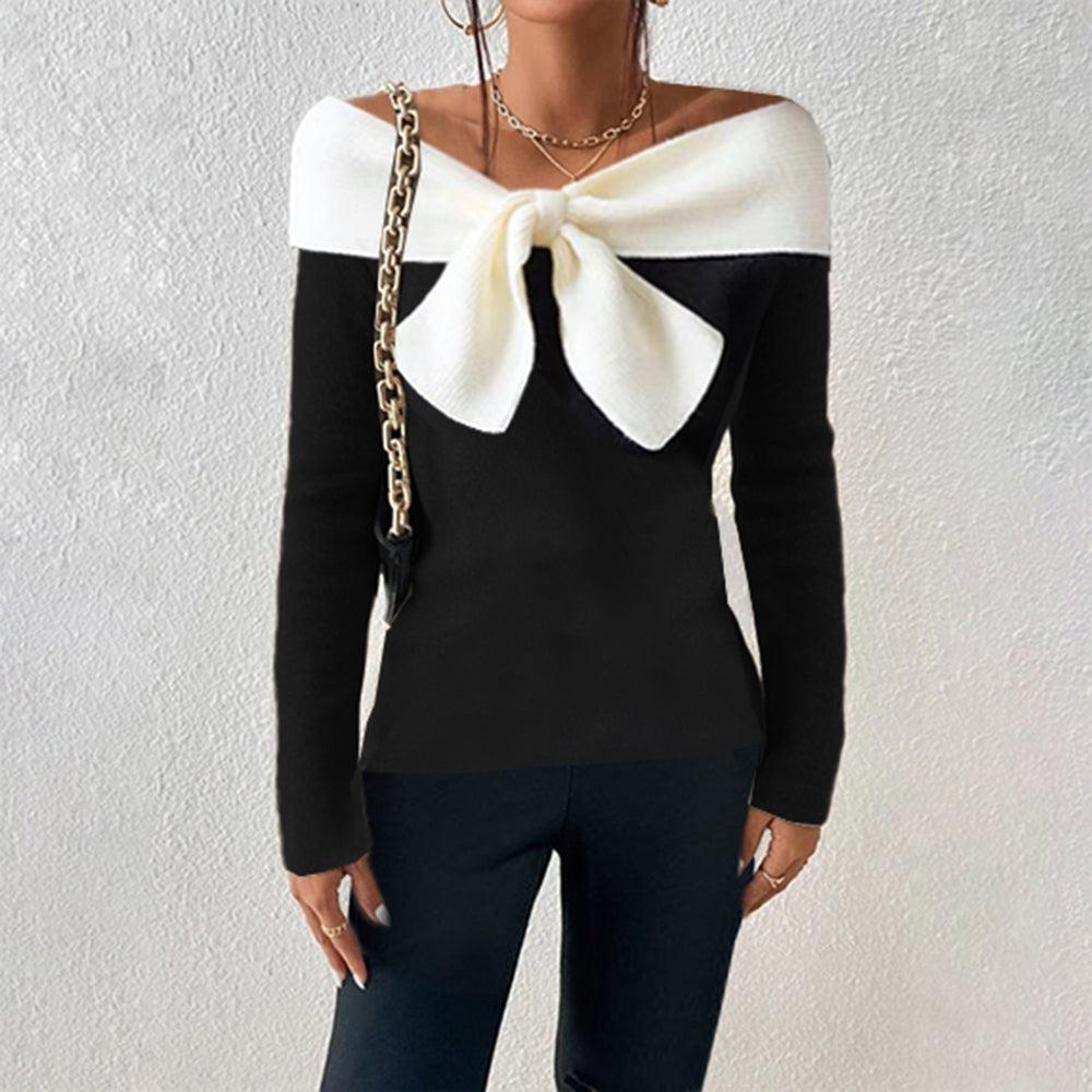 Arish - Eleganter V-Ausschnitt Pullover