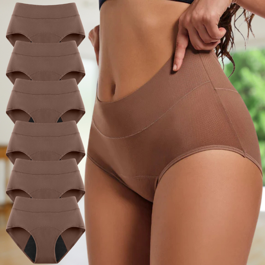 Shapehugger - 6er-Pack 3-Schicht-Unterwäsche - 100 % Auslaufschutz