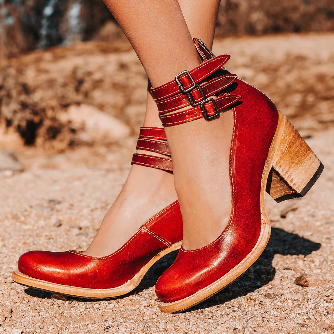 Violet - Elegante Vintage-Schuhe mit Absatz