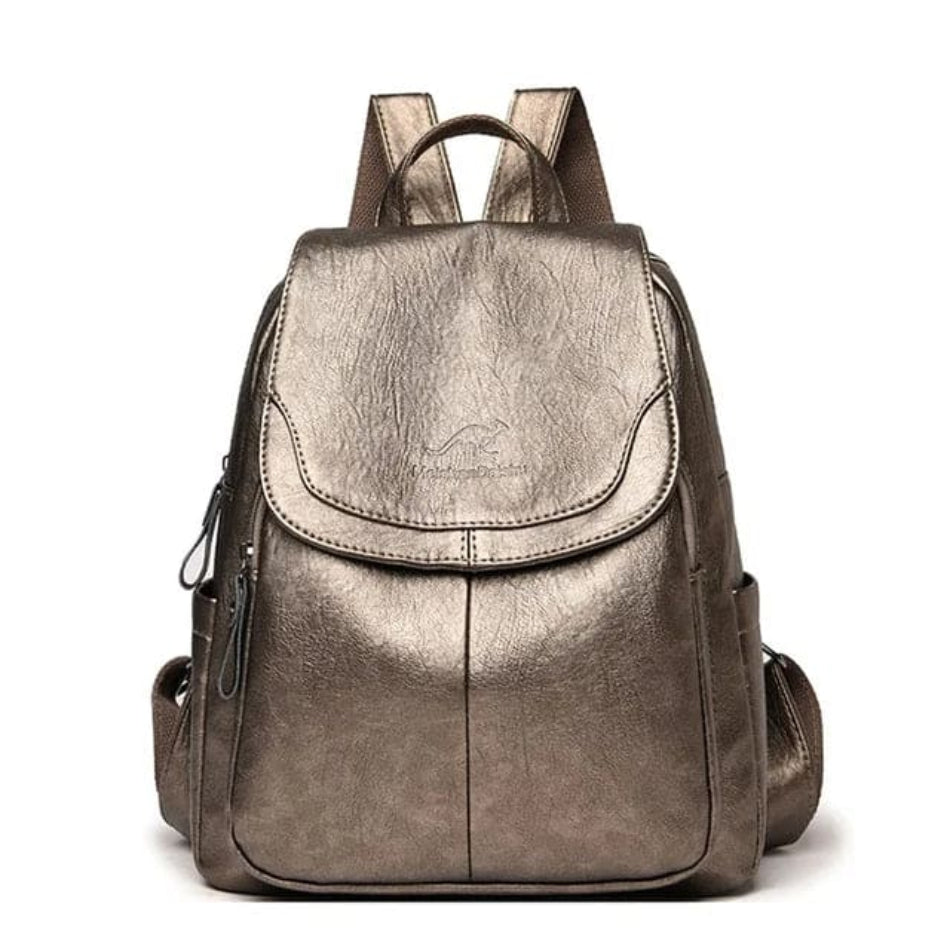 EDA | DIEBSTAHLSICHERER LEDERRUCKSACK