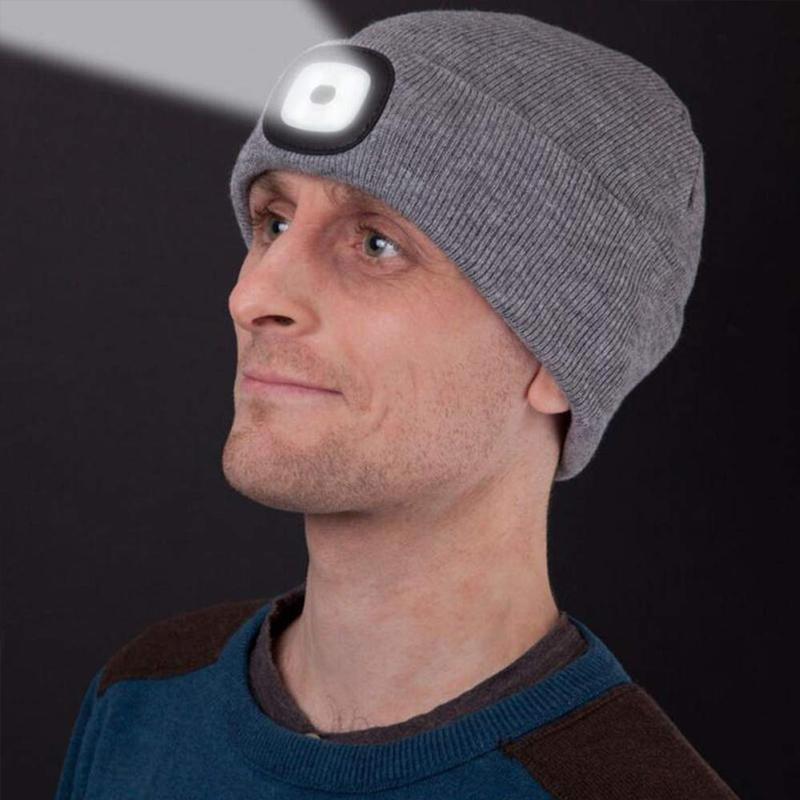 LightHead - LED-Strick-Wintermütze