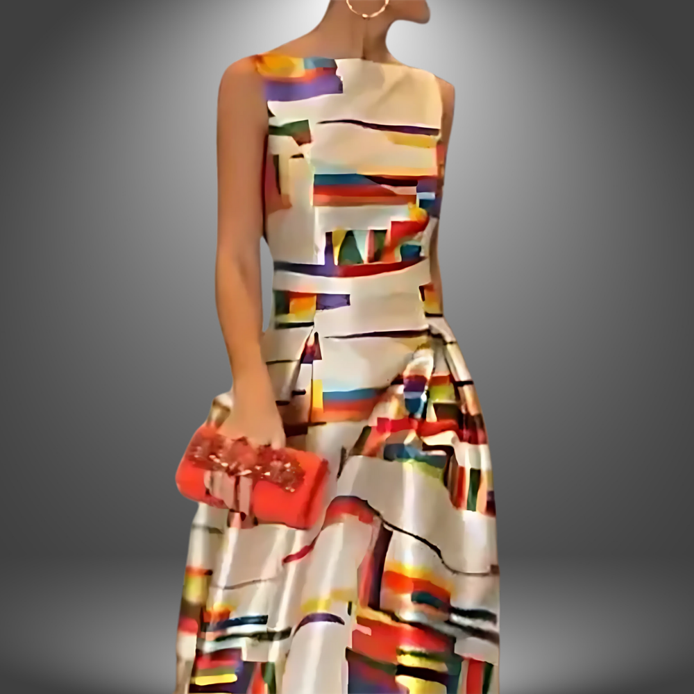 Misa - Handgefertigtes langes Kleid, lässig