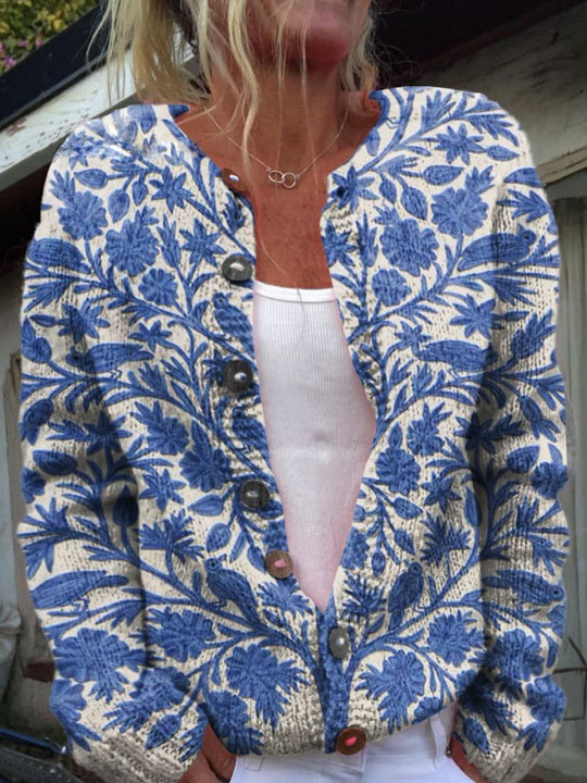 Theresa - Cardigan mit Floralem Muster
