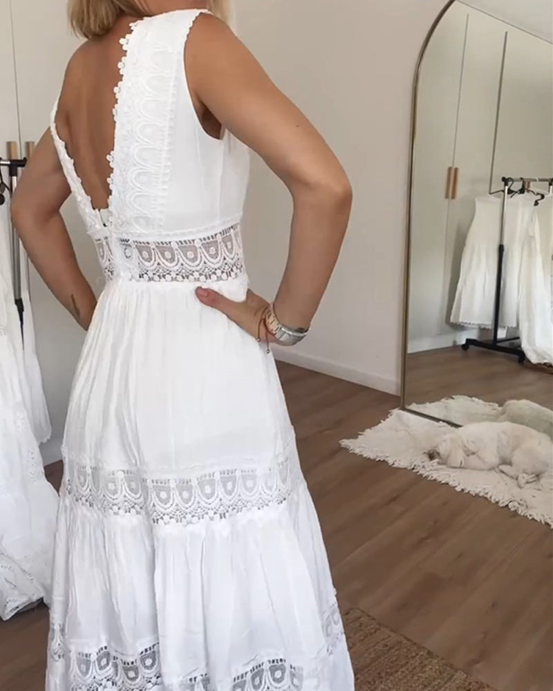Hope - Weißes Spitzenkleid