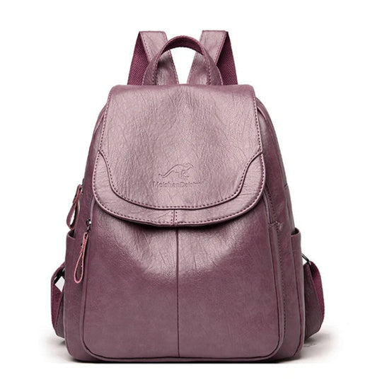 EDA | DIEBSTAHLSICHERER LEDERRUCKSACK