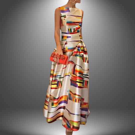 Misa - Handgefertigtes langes Kleid, lässig