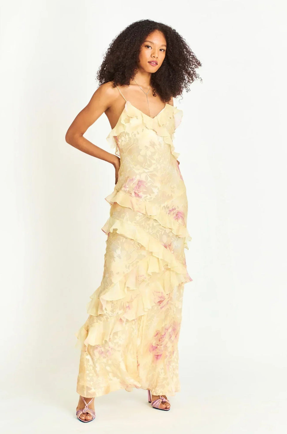 Amanda - Leichtes ärmelloses Maxikleid